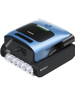 Beatbot Aquasense A100 Pro Robotic Pool Vacuum Cleaner – Clarifies Water, Cleans Surface, Floor, Walls and Waterline, Surface Parking, Intelligent Path Optimization-Slight Blue