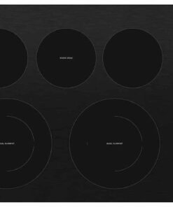 Whirlpool – 30 in. Wide 5 element Electric Cooktop – Black