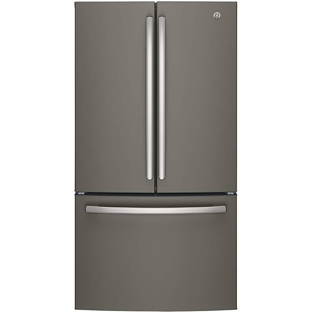 GE – 36 in. Wide 27.0 Cu. Ft. French Door Refrigerator with Internal Water Dispenser – Slate
