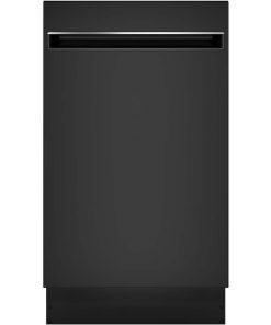 GE Profile – 18″ Compact Top Control Built-In Stainless Steel Tub Dishwasher with 3-Level Wash and and 47 dBA – Black