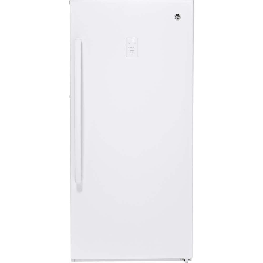 GE – 14.1 Cu. Ft. Frost-Free Upright Freezer – White