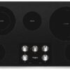 Whirlpool – 36 in. Wide 5 element Electric Cooktop – Stainless Steel