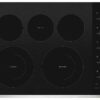Whirlpool – 30 in. Wide 5 element Built-In Electric Cooktop – Stainless Steel