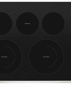 Whirlpool – 30 in. Wide 5 element Built-In Electric Cooktop – Stainless Steel