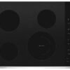 Whirlpool – 30 in. Wide 4 element Built-In Electric Cooktop – Stainless Steel