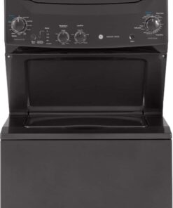GE – 3.8 Cu. Ft. Top Load Washer and 5.9 Cu. Ft. Electric Dryer Laundry Center – Diamond Gray