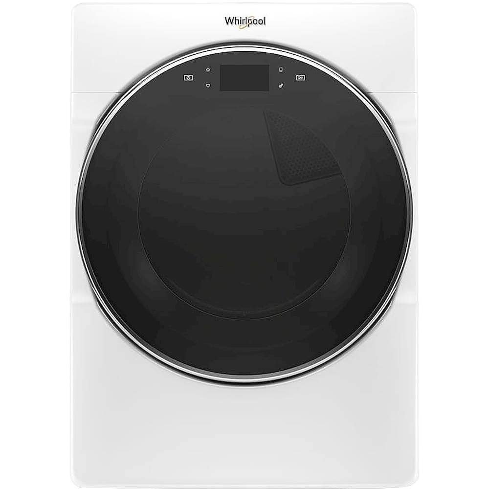 Whirlpool – 7.4 Cu. Ft. Smart Electric Dryer with Steam – White