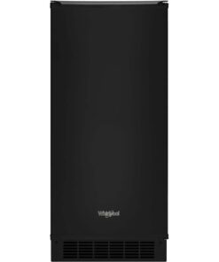 Whirlpool – 15″ 29-Lb. Freestanding Icemaker – Black
