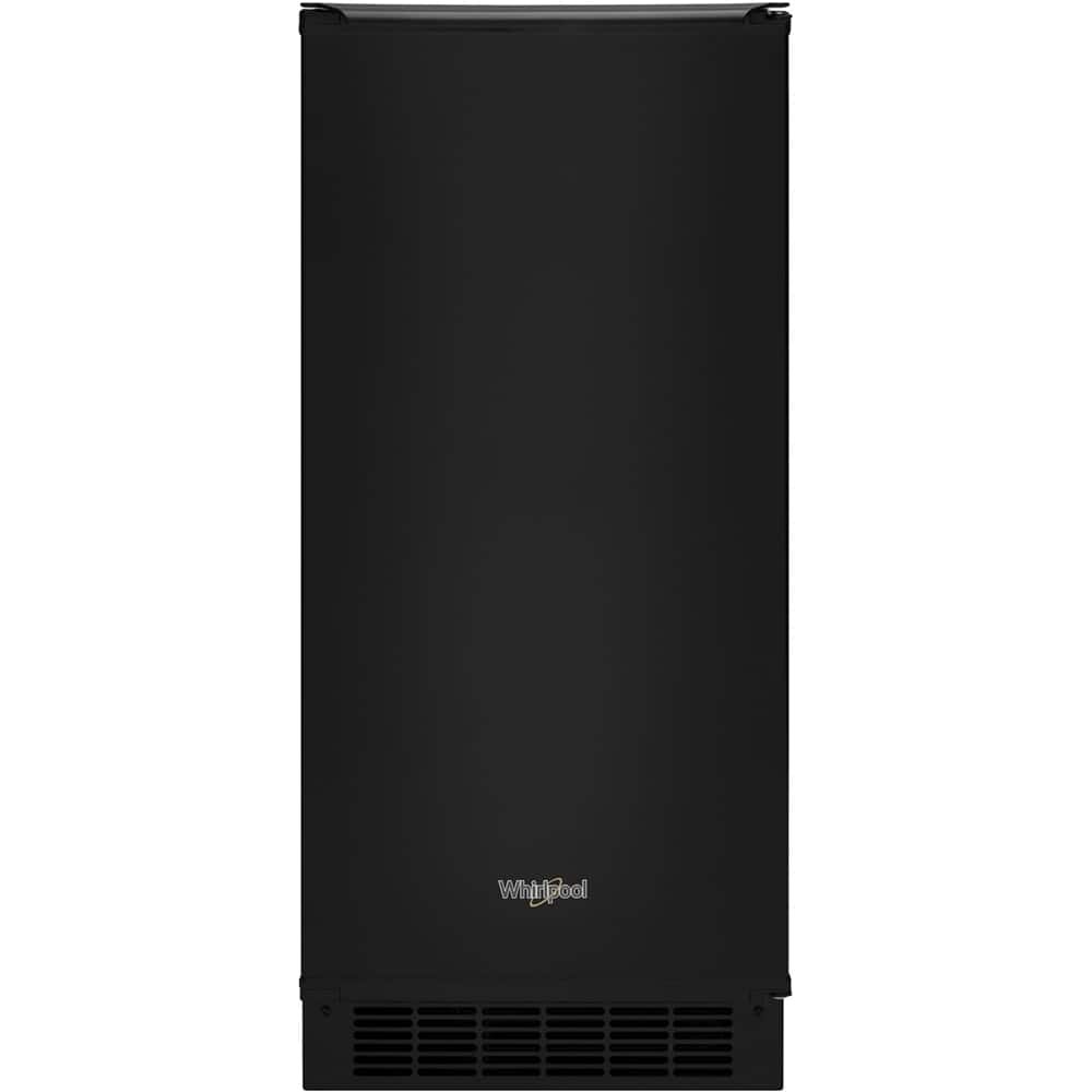 Whirlpool – 15″ 29-Lb. Freestanding Icemaker – Black