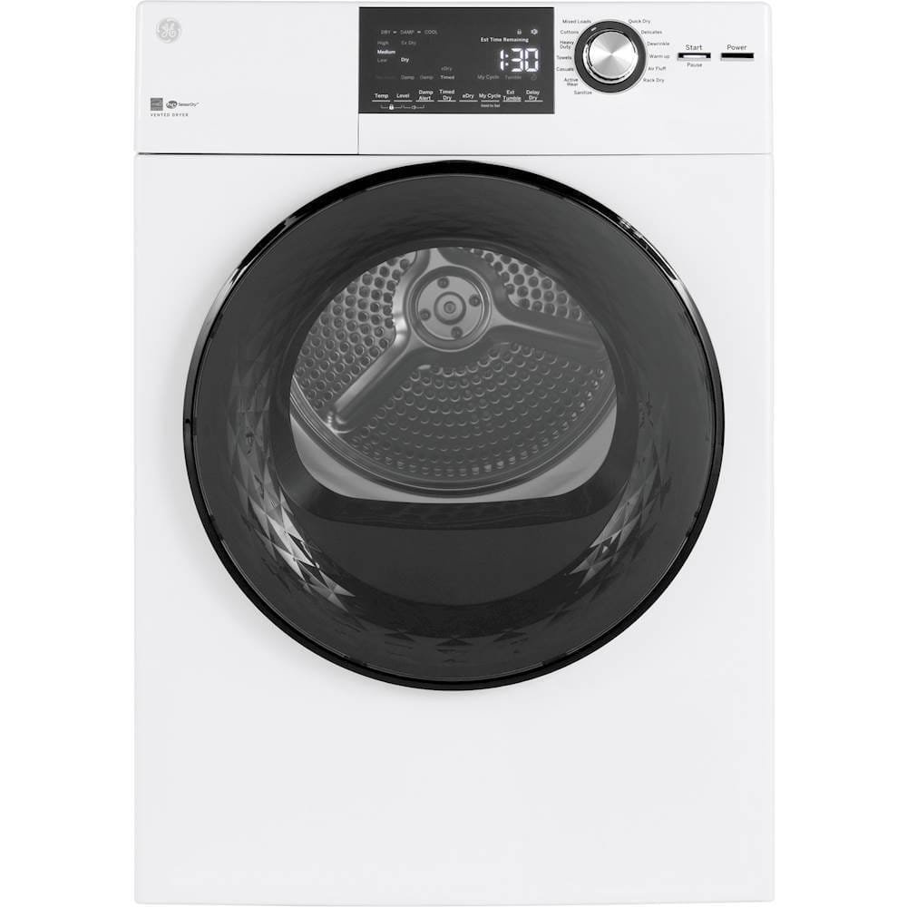 GE – 4.3 Cu. Ft. Stackable 14-Cycle Electric Dryer – White