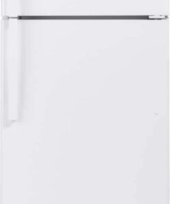 GE – 28 in. Wide 17.5 Cu. Ft. Top-Freezer Refrigerator with Edge-to-Edge Glass Shelves – White