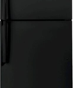 GE – 30 in. Wide 19.2 Cu. Ft. Top-Freezer Refrigerator with LED Interior Lighting – Black
