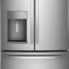 GE – 36 in. Wide 27.7 Cu. Ft. French Door Refrigerator with Space Saving Ice Maker – Stainless Steel