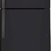 GE – 33 in. Wide 21.9 Cu. Ft. Top-Freezer Refrigerator with Garage Ready Performance from 38-110 Degrees Fahrenheit – Black Slate