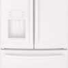 GE – 36 in. Wide 25.6 Cu. Ft. French Door Refrigerator with Space-Saving Ice Maker – High Gloss White