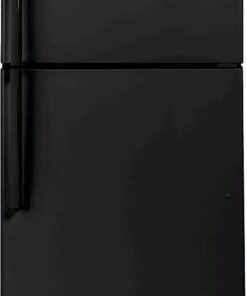 GE – 30 in. Wide 19.2 Cu. Ft. Top-Freezer Refrigerator with Garage Ready Performance – Black