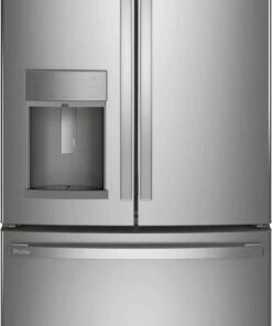 GE Profile – 36 in. Wide 22.1 Cu. Ft. French Door Counter-Depth Refrigerator with Hands-Free AutoFill – Stainless Steel