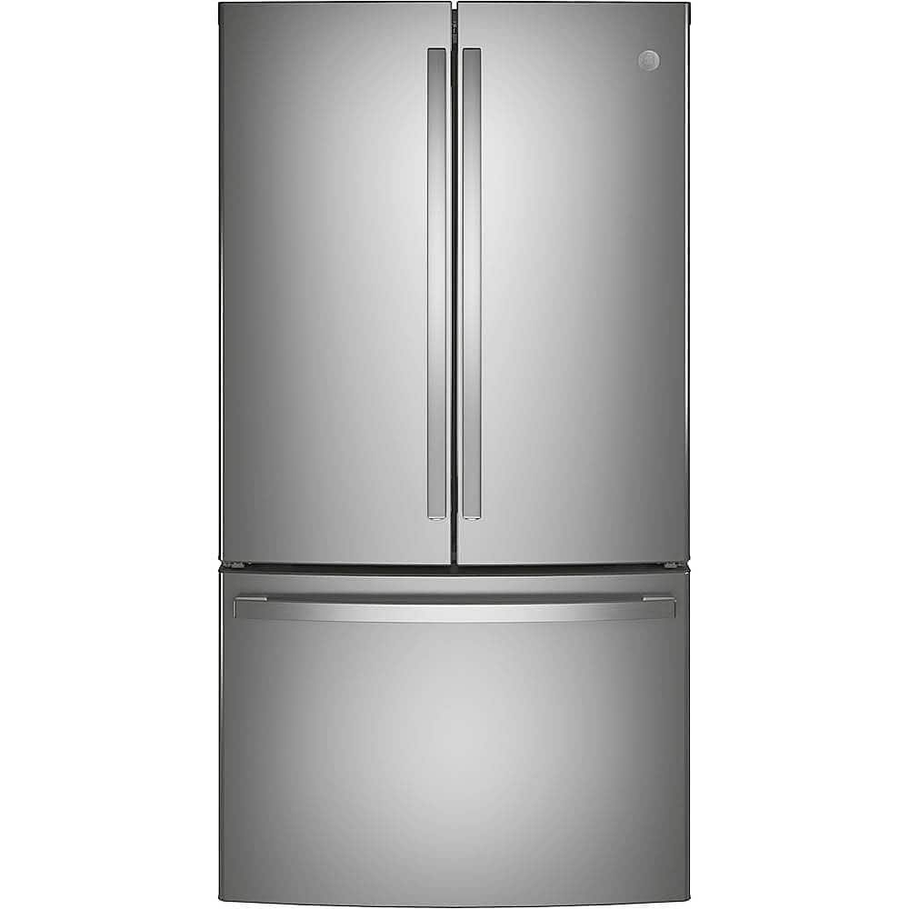 GE – 36 in. Wide 28.7 Cu. Ft. French Door Refrigerator with LED Lighting – Stainless Steel
