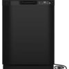 GE – 24″ Front Control Built-In Plastic Tub Dishwasher with Dry Boost and 59 dBA – Black