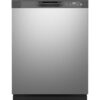 GE – 24″ Front Control Built-In Plastic Tub Dishwasher with Dry Boost and 59 dBA – Stainless Steel