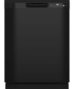 GE – 24″ Front Control Built-In Plastic Tub Dishwasher with Dry Boost and 59 dBA – Black
