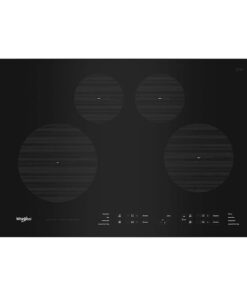 Whirlpool – 30 in. Wide 4 element Built-In Electric Induction Cooktop with Quick Cleanup – Black