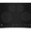 Whirlpool – 30 in. Wide 4 element Built-In Electric Induction Cooktop with Quick Cleanup – Stainless Steel