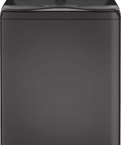 GE Profile – 4.9 Cu. Ft. High Efficiency Smart Top Load Washer with Smarter Wash Technology, Easier Reach & Microban Technology – Diamond Gray