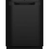 GE – 24″ Top Control Built-In Plastic Tub Dishwasher with 3rd Rack, Bottle Jets and 50 dBA – Black