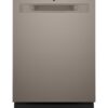 GE – 24″ Top Control Built-In Plastic Tub Dishwasher with 3rd Rack, Bottle Jets and 50 dBA – Slate
