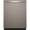 GE – 24″ Top Control Built-In Plastic Tub Dishwasher with 3rd Rack, Dry Boost and 50 dBA – Slate
