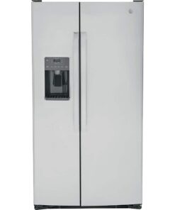 GE – 36 in. Wide 25.3 Cu. Ft. Side-by-Side Refrigerator with External Ice & Water Dispenser – Stainless Steel