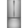 GE – 18.6 Cu. Ft. French Door Counter-Depth Refrigerator with Internal Water Dispenser – Stainless Steel