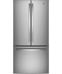 GE – 18.6 Cu. Ft. French Door Counter-Depth Refrigerator with Internal Water Dispenser – Stainless Steel
