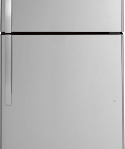 GE – 33 in. Wide 21.9 Cu. Ft. Top-Freezer Refrigerator with Garage Ready Performance – Stainless Steel