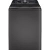 GE Profile – 5.3 Cu. Ft. High Efficiency Smart Top Load Washer with Smarter Wash Technology, Easier Reach & Direct Drive Motor – Diamond Gray