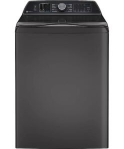 GE Profile – 5.3 Cu. Ft. High Efficiency Smart Top Load Washer with Smarter Wash Technology, Easier Reach & Direct Drive Motor – Diamond Gray