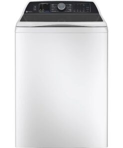 GE Profile – 5.3 Cu. Ft. High Efficiency Smart Top Load Washer with Smarter Wash Technology, Easier Reach & Direct Drive Motor – White