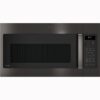 GE Profile – Profile Series 1.7 Cu. Ft. Convection Over-the-Range Microwave with Sensor Cooking and Chef Connect – Black Stainless Steel