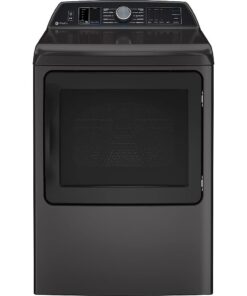 GE Profile – 7.4 Cu. Ft. Smart Electric Dryer with Steam, Sanitize Cycle and Sensor Dry – Gray