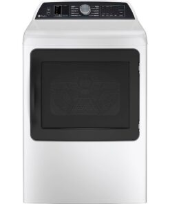 GE Profile – 7.4 cu. Ft. Smart Electric Dryer with Steam, Sanitize Cycle and Sensor Dry – White