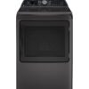 GE Profile – 7.4 Cu. Ft. Smart Gas Dryer with Steam, Sanitize Cycle and Sensor Dry – Diamond Gray