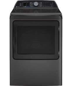 GE Profile – 7.4 Cu. Ft. Smart Gas Dryer with Steam, Sanitize Cycle and Sensor Dry – Diamond Gray
