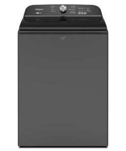 Whirlpool – 5.3 Cu. Ft. High Efficiency Top Load Washer with 2 in 1 Removable Agitator – Volcano Black
