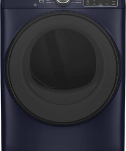 GE – 7.8 Cu. Ft. Stackable Smart Electric Dryer with Sanitize Cycle – Sapphire Blue