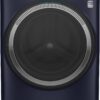 GE – 4.8 Cu. Ft. High-Efficiency Stackable Smart Front Load Washer w/ Odorblock Ultra Fresh Vent System & Microban Technology – Sapphire Blue