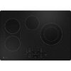 GE Profile – 30 in. Wide 4 Element Electric Built-In Touch Control Cooktop with Power Boil on Dual-Ring Element – Black
