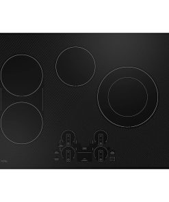 GE Profile – 30 in. Wide 4 Element Electric Built-In Touch Control Cooktop with Power Boil on Dual-Ring Element – Black