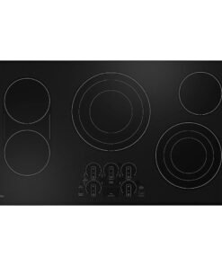 GE Profile – 36 in. Wide 4 Element Electric Built-In Cooktop with Power Boil on Dual-Ring Element – Black