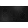 GE Profile – 36 in. Wide 5 Element Electric Built-In Cooktop with Power Boil on Dual-Ring Element – Black